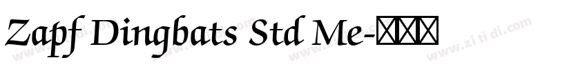 Zapf Dingbats Std Me字体转换